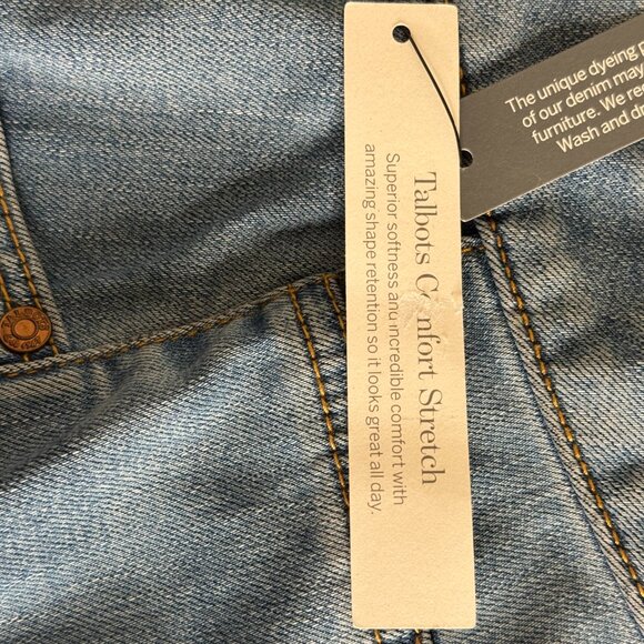 NWT Talbots Jeans Woman's 16W Plus Denim High Waist Straight Leg Denim - Picture 9 of 15